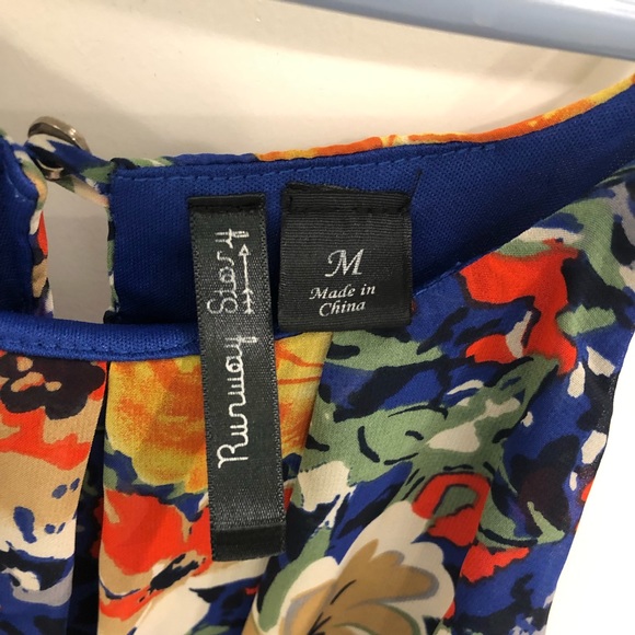 Navy + floral sundress - Picture 4 of 4